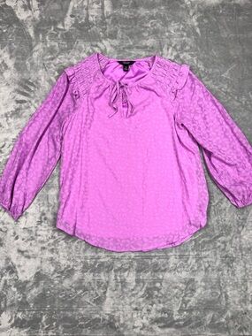 Simply Vera Vera Wang Lavender Ruffle sleeve Blouse